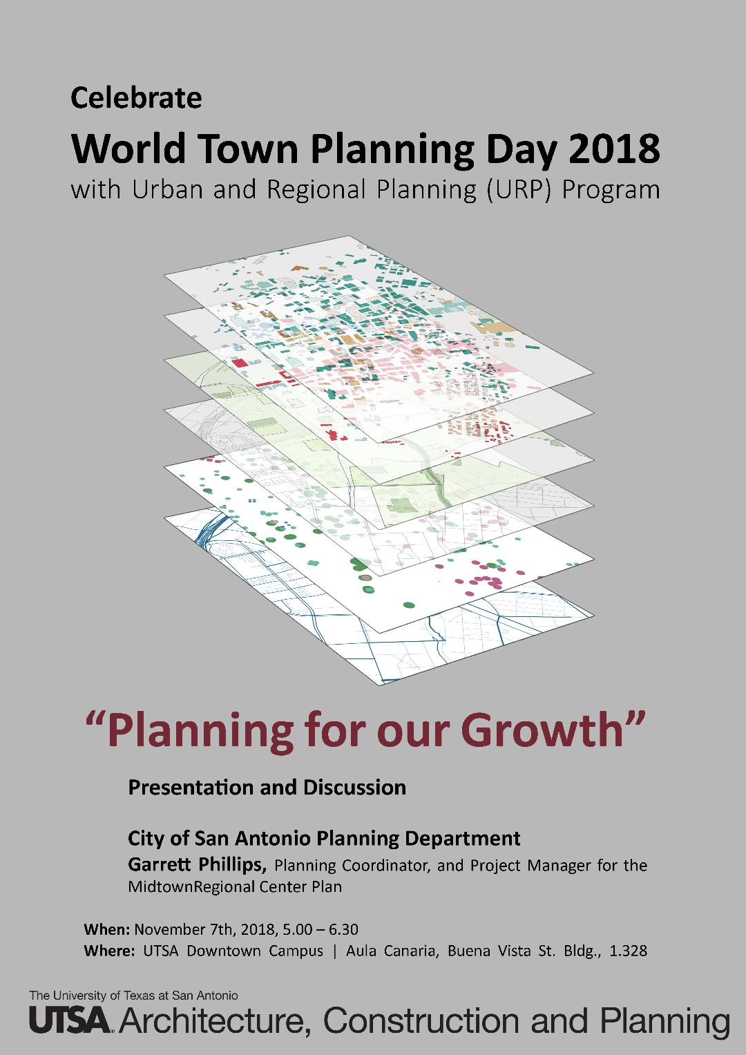 World Town Planning Day 2018 Planning for Our Growth Tier One